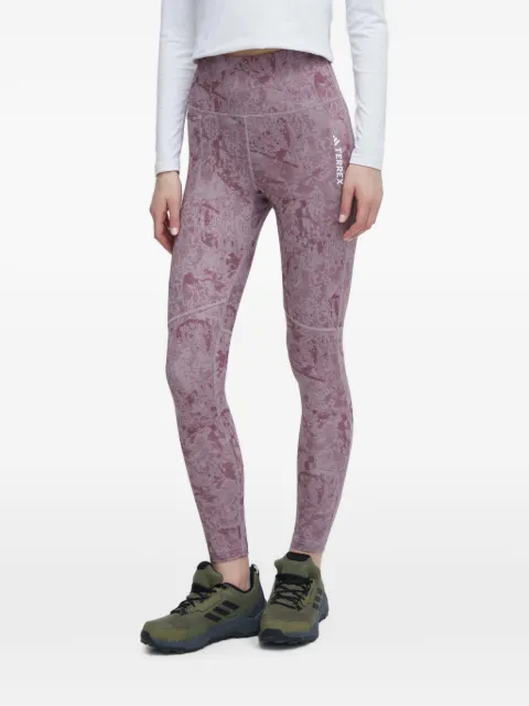 adidas Terrex printed leggings Purple IP6874