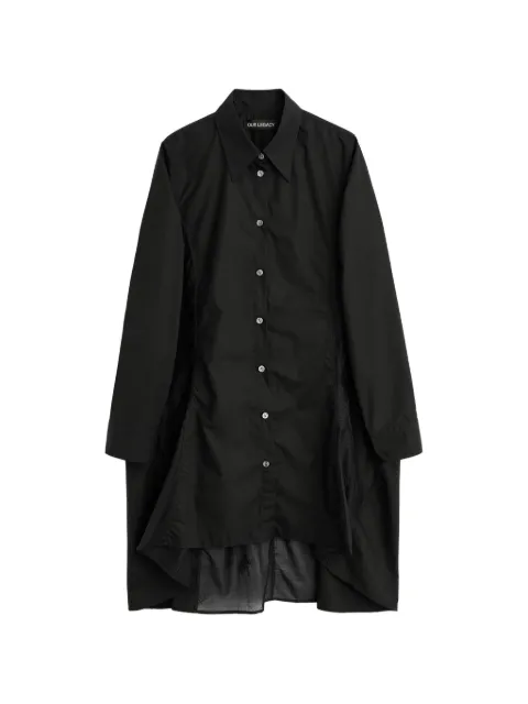 OUR LEGACY Flux embroidered shirt Black W2262FVB