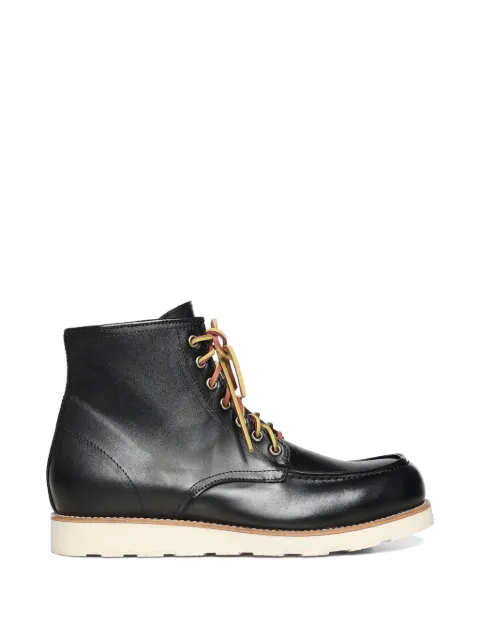 Giuliano Galiano Shark lace-up round-toe boots Black SHARKVITELLO