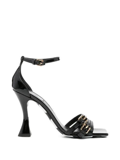 Moschino buckle-strap leather sandals Black MA1613AC1OMB300A