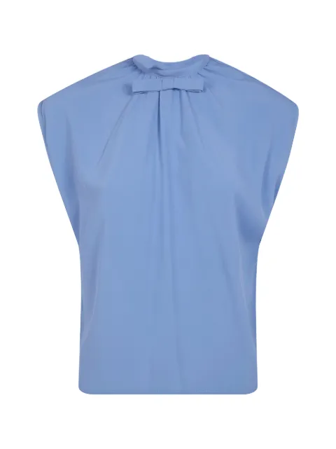 DRHOPE bow-detail top Blue 45844057