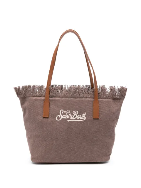 MC2 Saint Barth City fringed tote bag Brown CBMF001