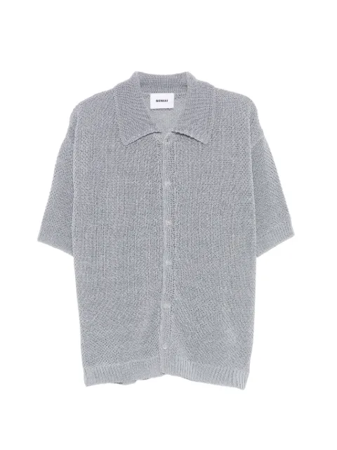 Bonsai buttoned short-sleeve shirt Grey KN004