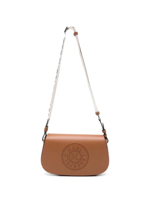 Karl Lagerfeld K/Circle perforated shoulder bag Brown B2W300155047