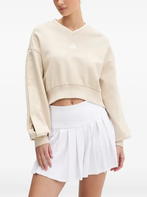 adidas Stadium Crew logo-print sweatshirt Neutrals JY6969