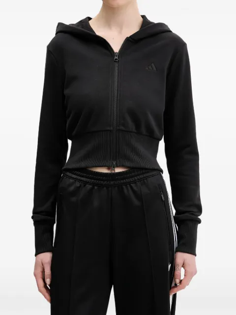 adidas Seasonal Essentials zip-up hoodie Black JZ0197