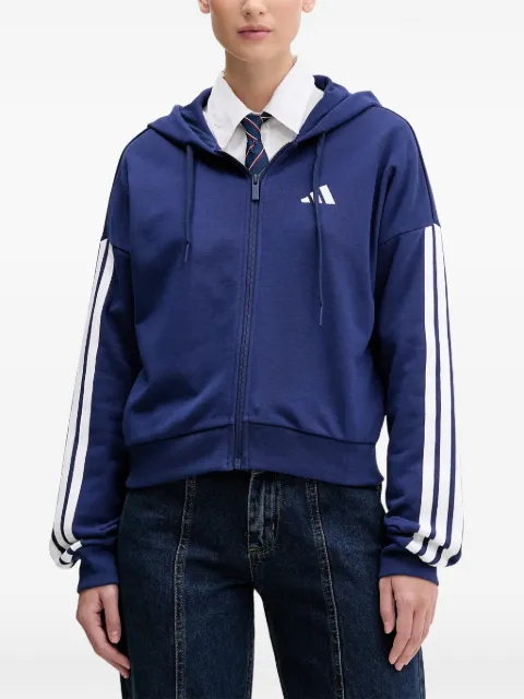 adidas 3-Stripes zip-up hoodie Blue KR2723