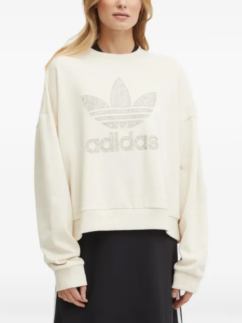 adidas logo-detail sweatshirt White JC8329