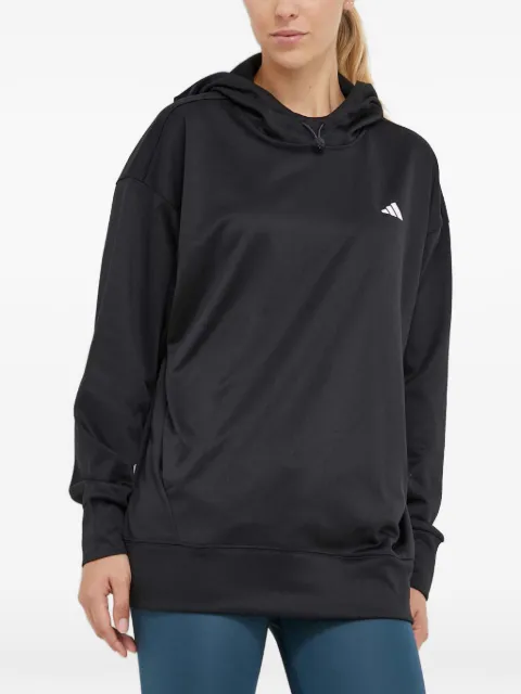 adidas logo-detail hoodie Black IM2686