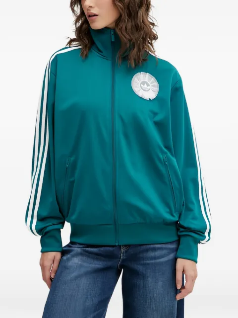 adidas zipped appliqué jacket Blue KR9319