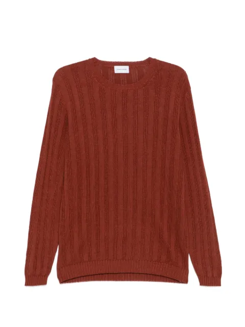 SCAGLIONE vertical stripe crewneck sweater Brown USL053780BRICK