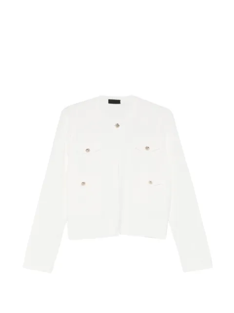 LIU JO smart knit jacket White CA6198MS55N