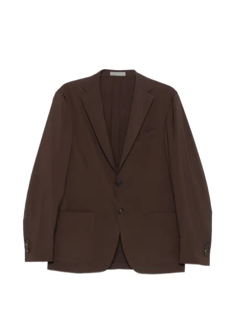 Corneliani notched-lapel blazer Brown 27X5792718487