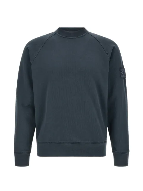 Stone Island Ghost patch-detail cotton sweatshirt Blue L1S156100028S0F42