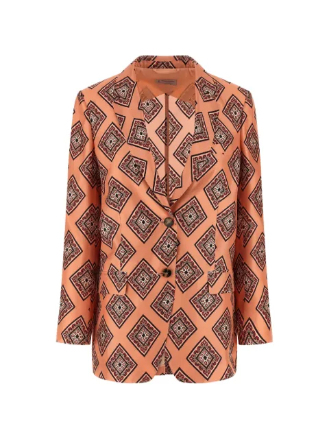 Alberto Biani patterned blazer Orange II833SE320347