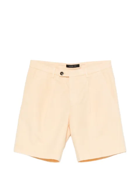 michael coal Harry pleated-detail shorts Yellow MCHARRY2138