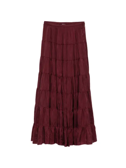 Forte Forte tiered maxi skirt Red 14865MYSKIRT