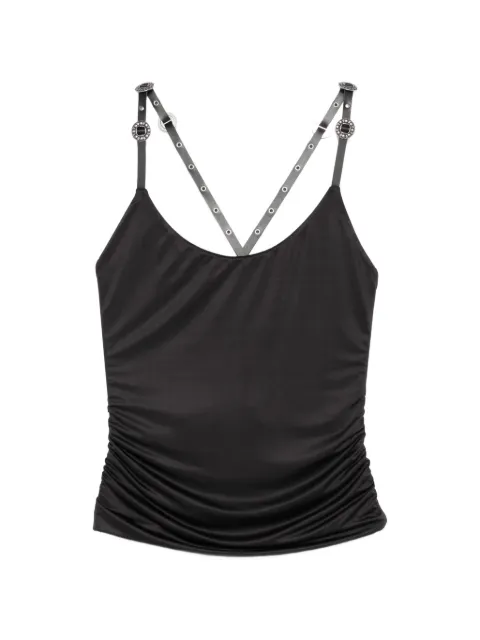 PINKO top with studded spaghetti straps Black 106957A3C1