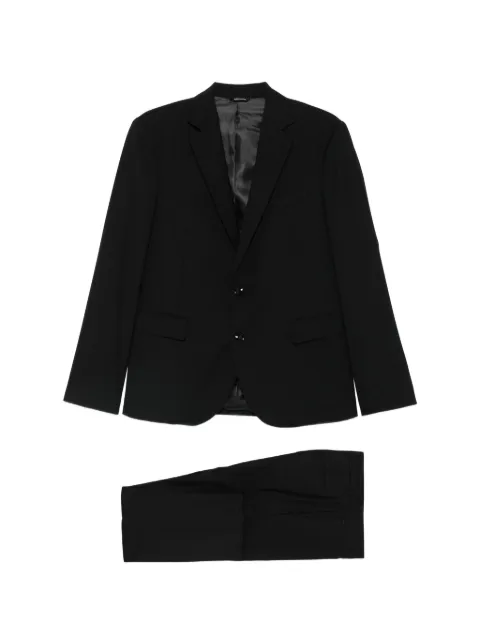 Daniele Alessandrini single-breasted suit Black DUAM0002PL0101