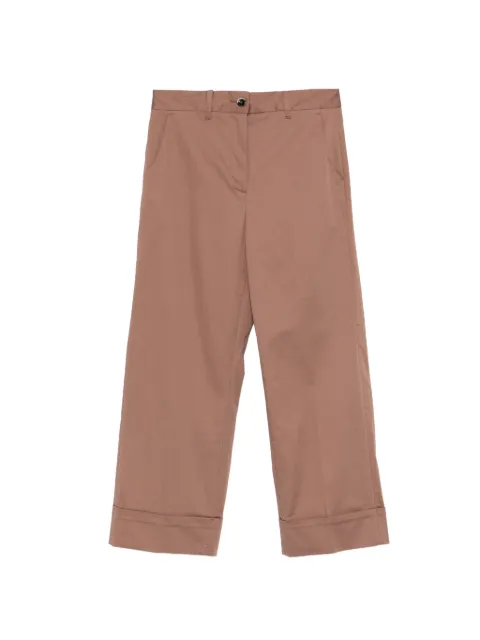 Nine In The Morning Mina turned-up trousers Brown 9SS26MNA70