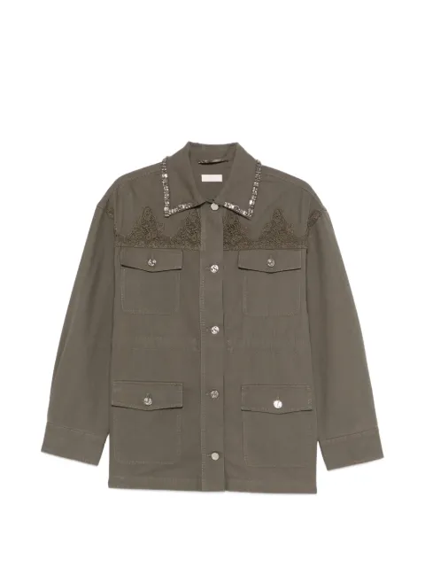 LIU JO embellished jacket Green WA6297T433A