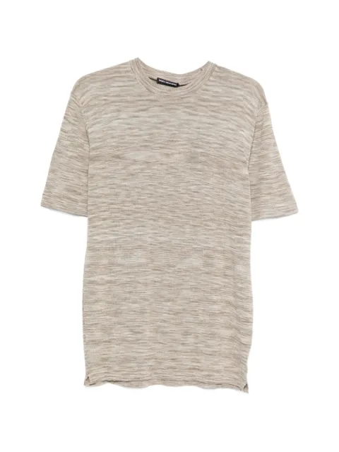 Daniele Alessandrini striped T-shirt Brown DUMC0015YCO0012011