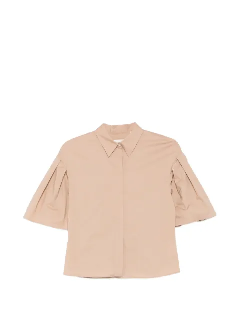 Xacus Ellery pleated-sleeve shirt Neutrals ELLERY226015112