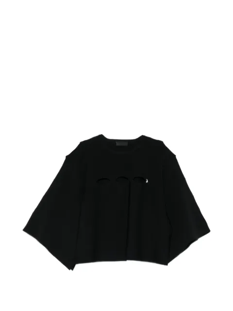 LIU JO cutout sleeve blouse Black CA6101MS55N