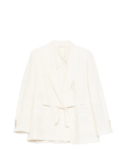 Seventy tie-waist jacket Neutrals GI095110220724