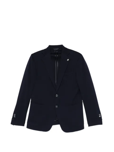 Daniele Alessandrini lapel pin jacket Blue DUGM0005PL0217