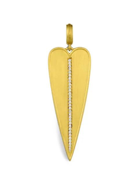 Leigh Maxwell Skinny Heart diamond pendant Gold LMCH182DIA
