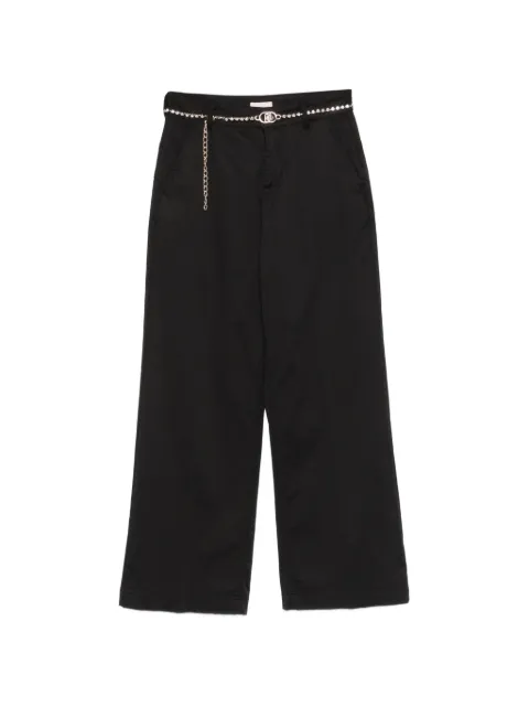 LIU JO embellished belt trousers Black WA6475T373A22222