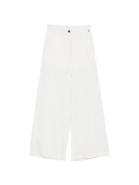LIU JO striped trousers White WA6309T437A
