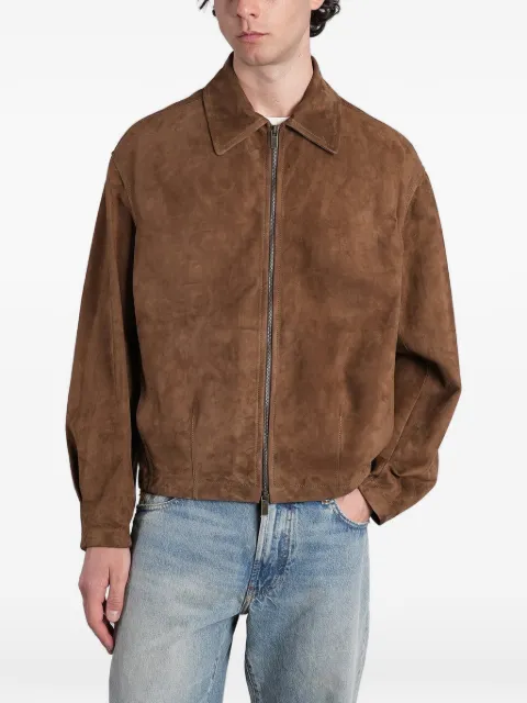 Salvatore Santoro suede zip-up jacket Brown 50501U