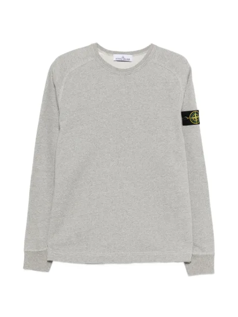 Stone Island 6100022 melange fleece sweatshirt Grey L1S156100022S0329