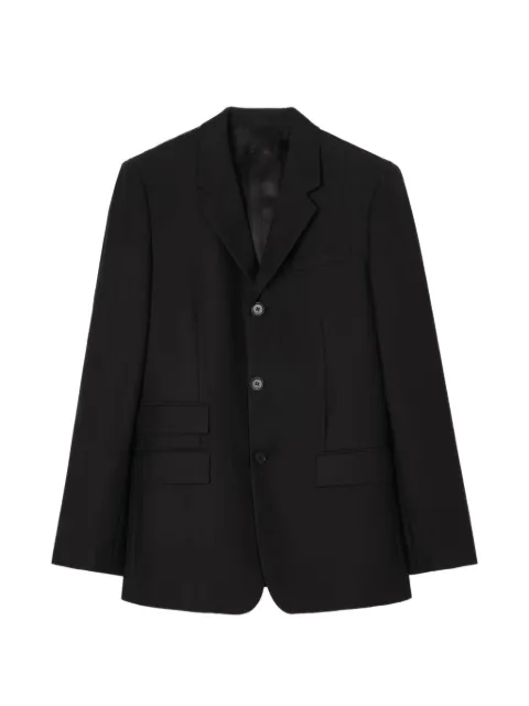 Burberry striped wool mohair tailored jacket Black 8122956