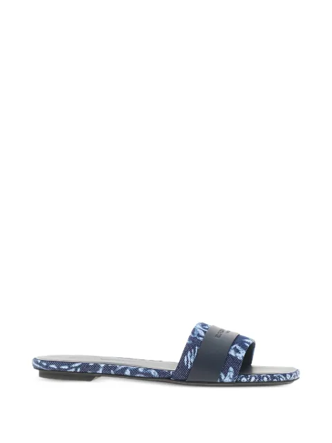 Emporio Armani bandana-print sandals Blue EW004446AF24347MB645