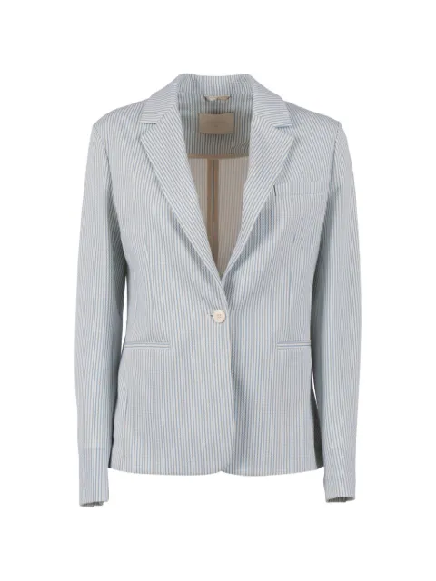 Circolo 1901 striped-pattern blazer Blue FD3929