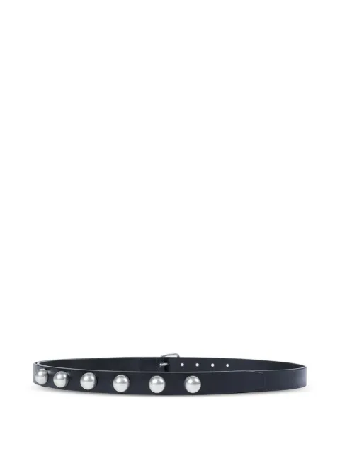 Ann Demeulemeester Giufi studded skin belt Black B0014168LT128