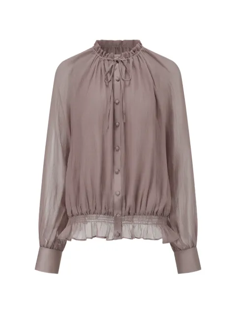OUDE WAAG ruffled silk shirt Pink OW26RSST03V1PU720