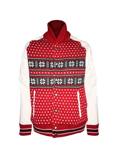 Mostly Heard Rarely Seen varsity jacket Red MH04ACX01RED
