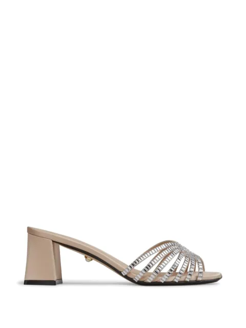 Alevì embellished open sandals Neutrals L26SN002K0222X01SATINFABRIC