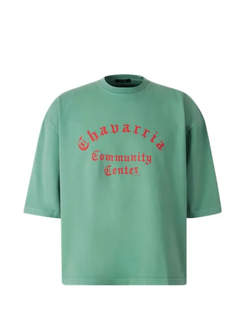 Willy Chavarria Chavarria Community Center cotton T-shirt Green WCJSY0200
