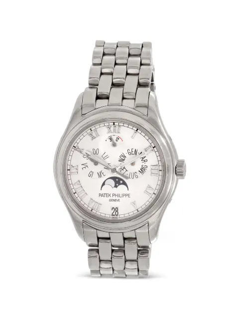 Patek Philippe Pre-Owned Annual Calendar 37mm watch White 5036G