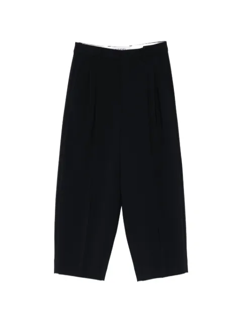 ROSSI Noa pleated-design trousers Blue 0700439545