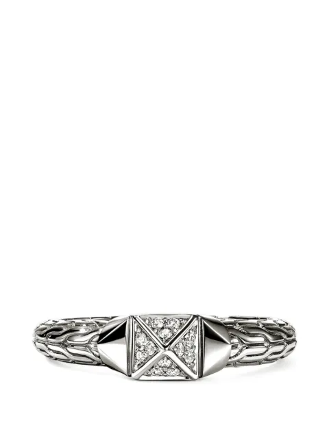 John Hardy Icon stud diamond ring Silver RBP972002DI