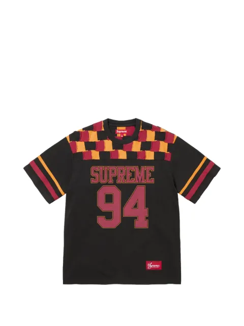 Supreme Patchwork Yoke Football T-shirt Black SU27000
