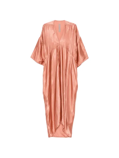 Rick Owens Tommykite V-neck maxi dress Pink RP01F6507N