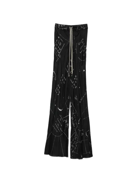 Rick Owens drawstring bias trousers Black RP01F6304KP1