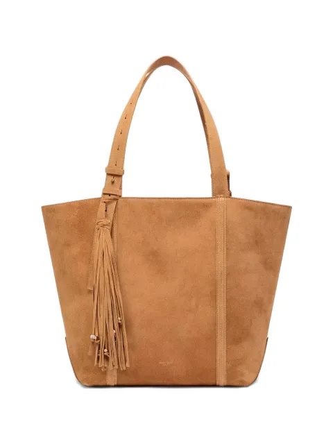 Golden Goose 24/7 East West bag in camel-colored suede with fringes Neutrals GWA00785A000794